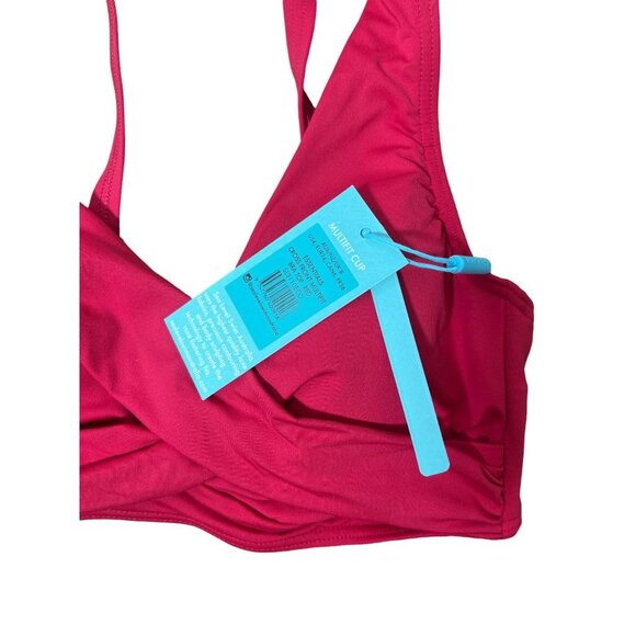 Sea Level Australia Swim Cross Front Multifit Bra Top Size 4 - Picture 7 of 8